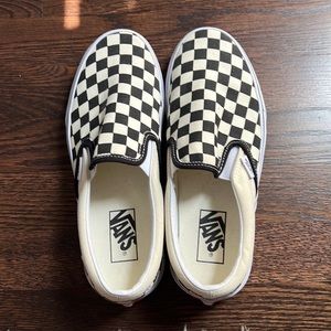 Black and white checkered vans